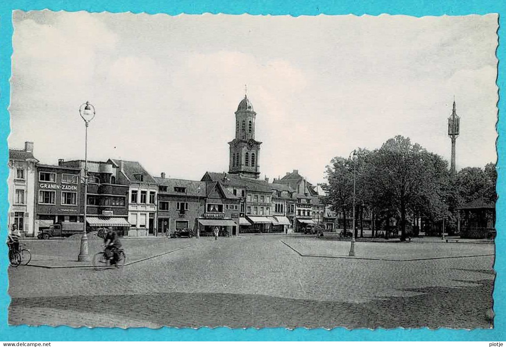 * Lokeren (Waasland - Oost Vlaanderen) * (Nels, Uitg Rombaut) Markt, Grand'Place, Marché, Café, Vélo, Old - Lokeren