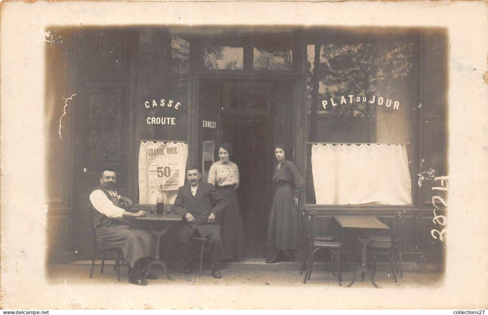 PARIS-CARTE-PHOTO- CAFE - - Cafés, Hôtels, Restaurants