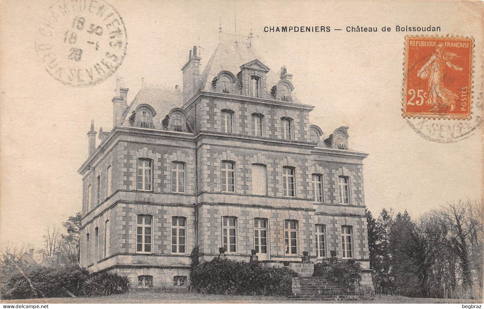 CHAMPDENIERS    CHATEAU DE BOISSOUDAN - Champdeniers Saint Denis