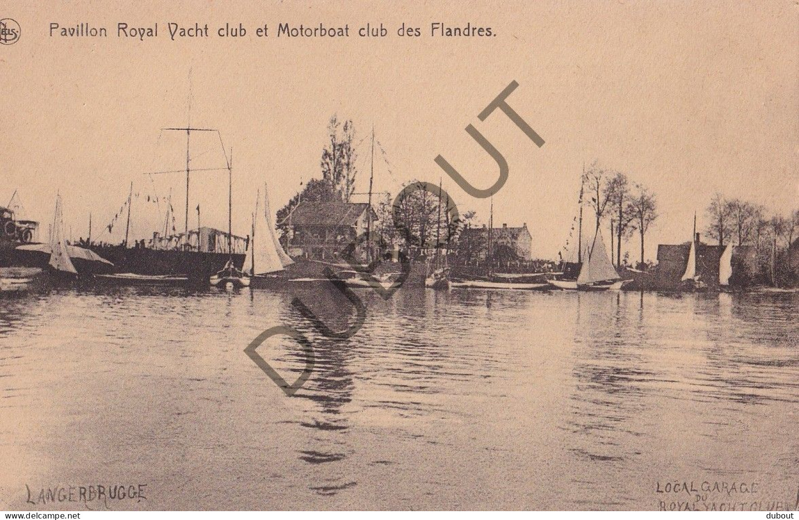 Postkaart/Carte Postale - Langerbrugge - Pavillon Royal Yacht Cklub Et Motorboat Club Des Flandres (C4200) - Evergem