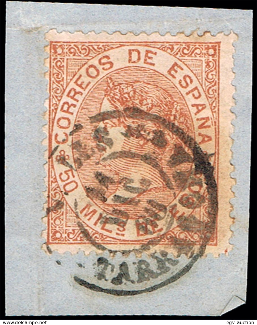 Tarragona - Edi O 96 - 50 Milm. - Fragmento Mat Fech. Tp. II "Valls" - Used Stamps