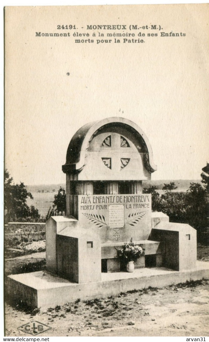 MONTREUX (54)   - MONUMENT ELEVE à La MEMOIRE De Ses ENFANTS MORTS Pour La FRANCE - - Monuments Aux Morts