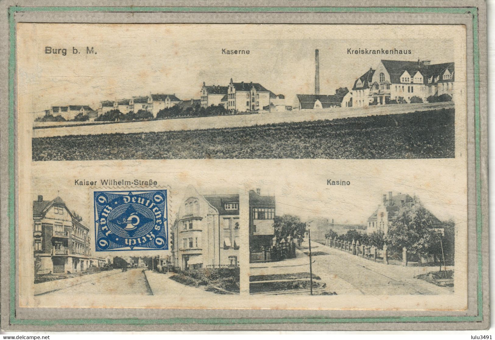 CPA  (Allemagne-Saxe-Anhalt) - BURG-b.-M.- Postkarte Mit Mehreren Ansichten - Burg