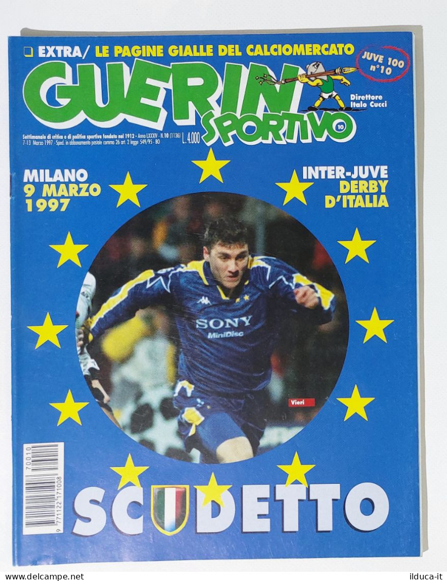 I115102 Guerin Sportivo A. LXXXIV N. 10 1997 - Inter Juventus - Cannavaro - Zico - Deportes