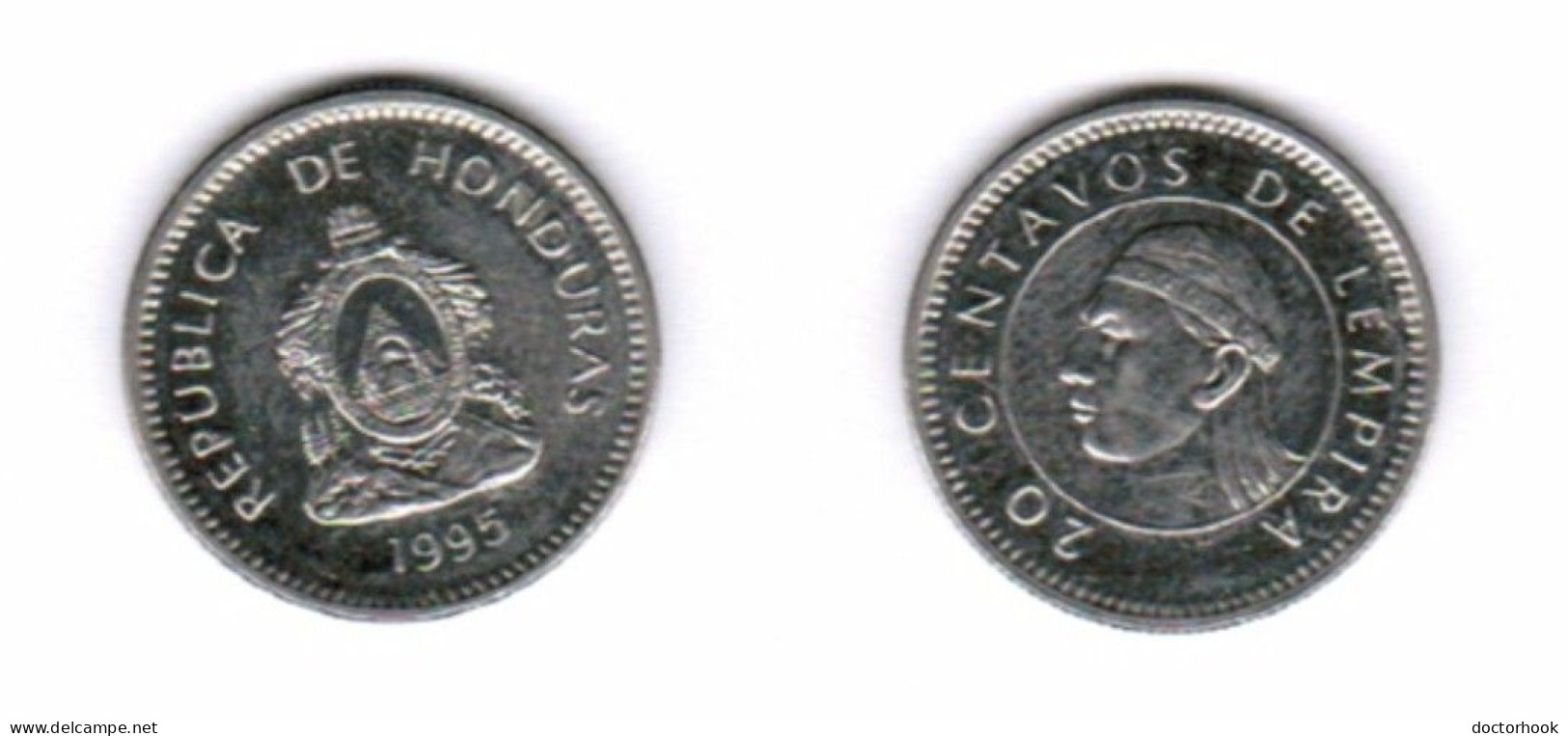 HONDURAS   20 CENTAVOS 1995 (KM # 83a) #7245 - Honduras