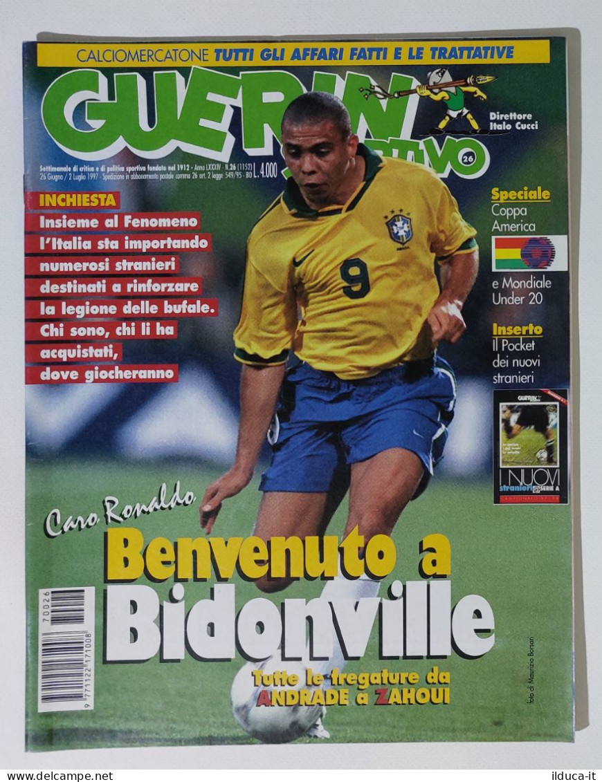 I115118 Guerin Sportivo A. LXXXIV N. 26 1997 - Ronaldo - Mondiale Under 20 - Deportes