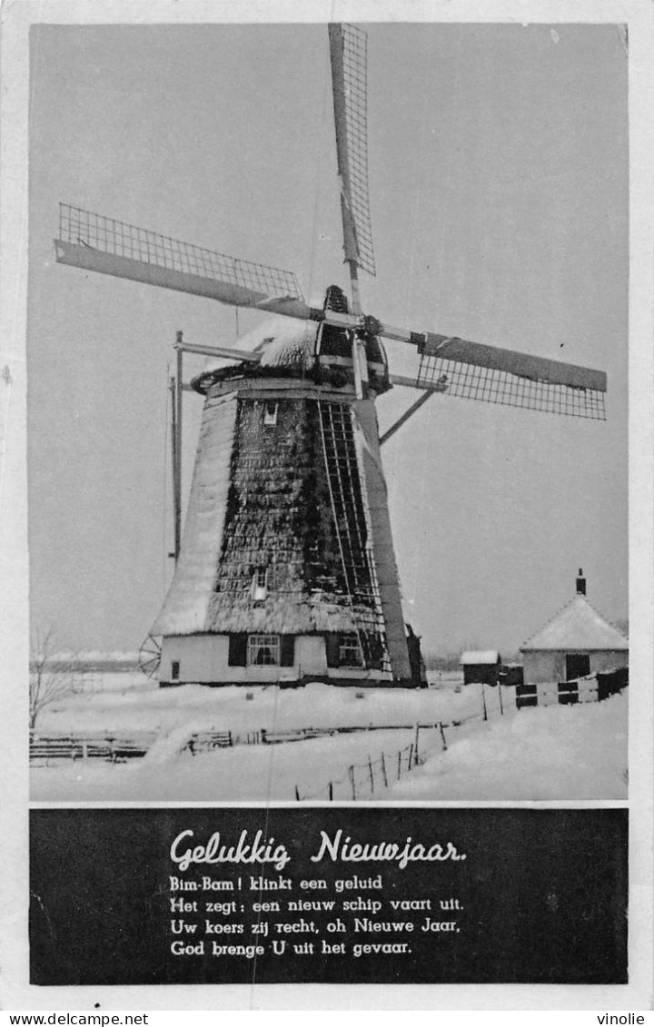 JK-23-3175 : MOULIN A VENT . GELUKKIG NIEUWJAAR - Anes