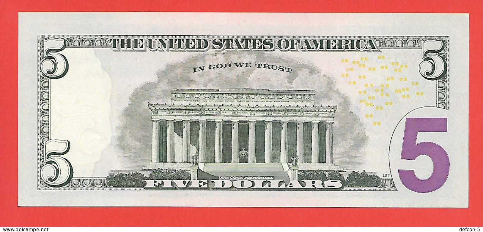 Mega Top-Rarität ! STAR-Note: 5 US-Dollar [2013] > MH00156411* < 1. Lauf Mit 320.000 {$007b-005} - Nationale Valuta