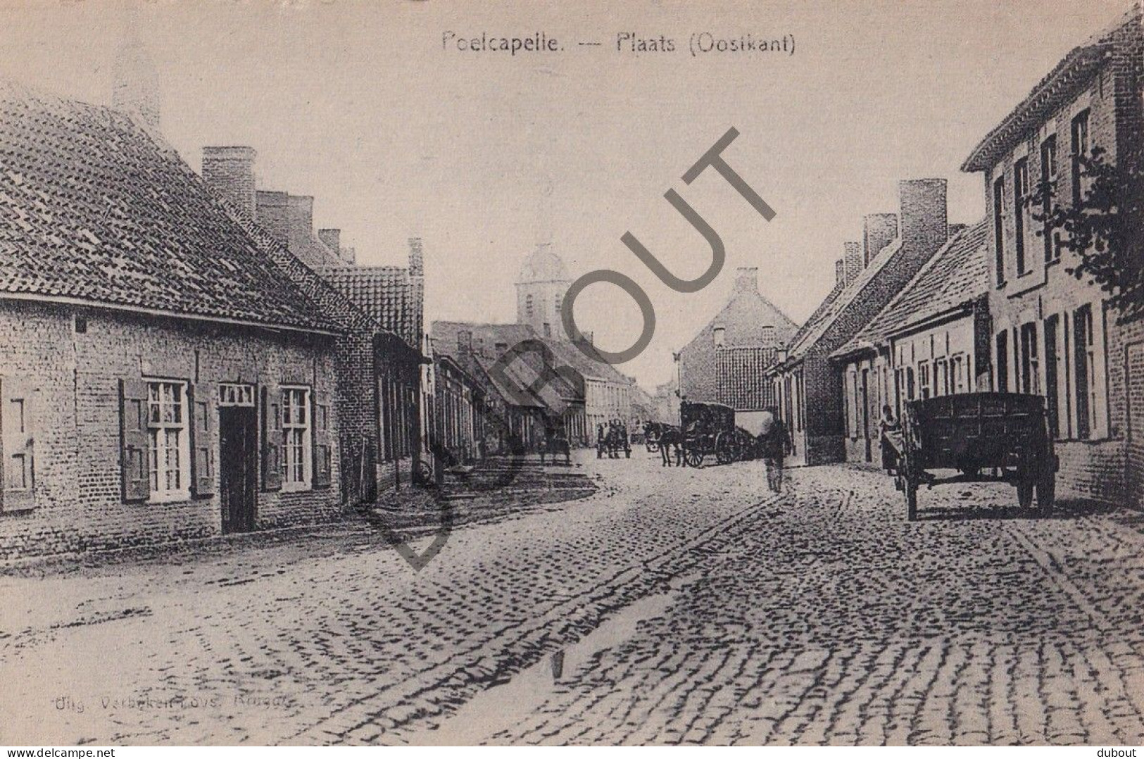 Postkaart/Carte Postale - Poelkapelle - Plaats (C4197) - Langemark-Poelkapelle