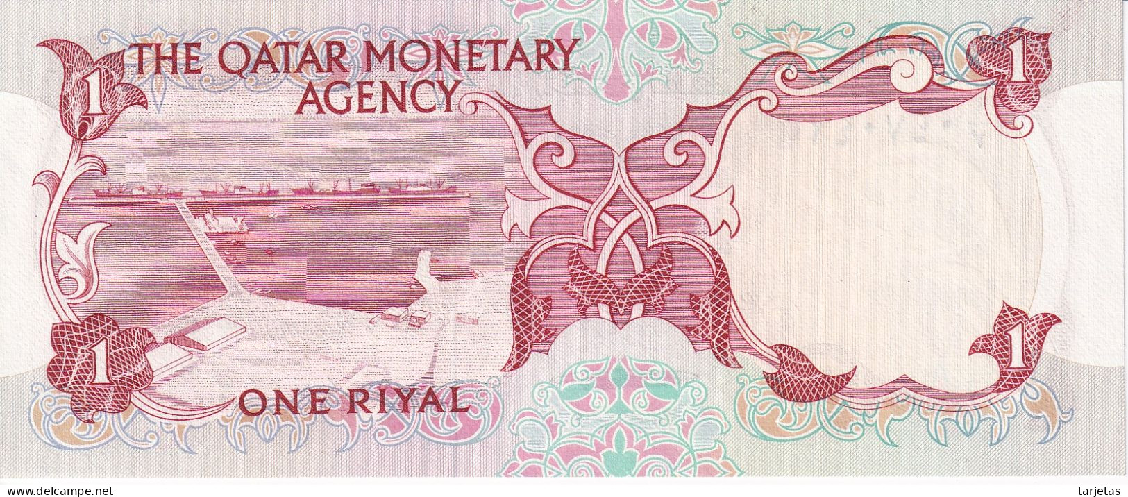 BILLETE DE QATAR DE 1 RIYAL DEL AÑO 1973 SIN CIRCULAR (UNC) (BANKNOTE) - Qatar