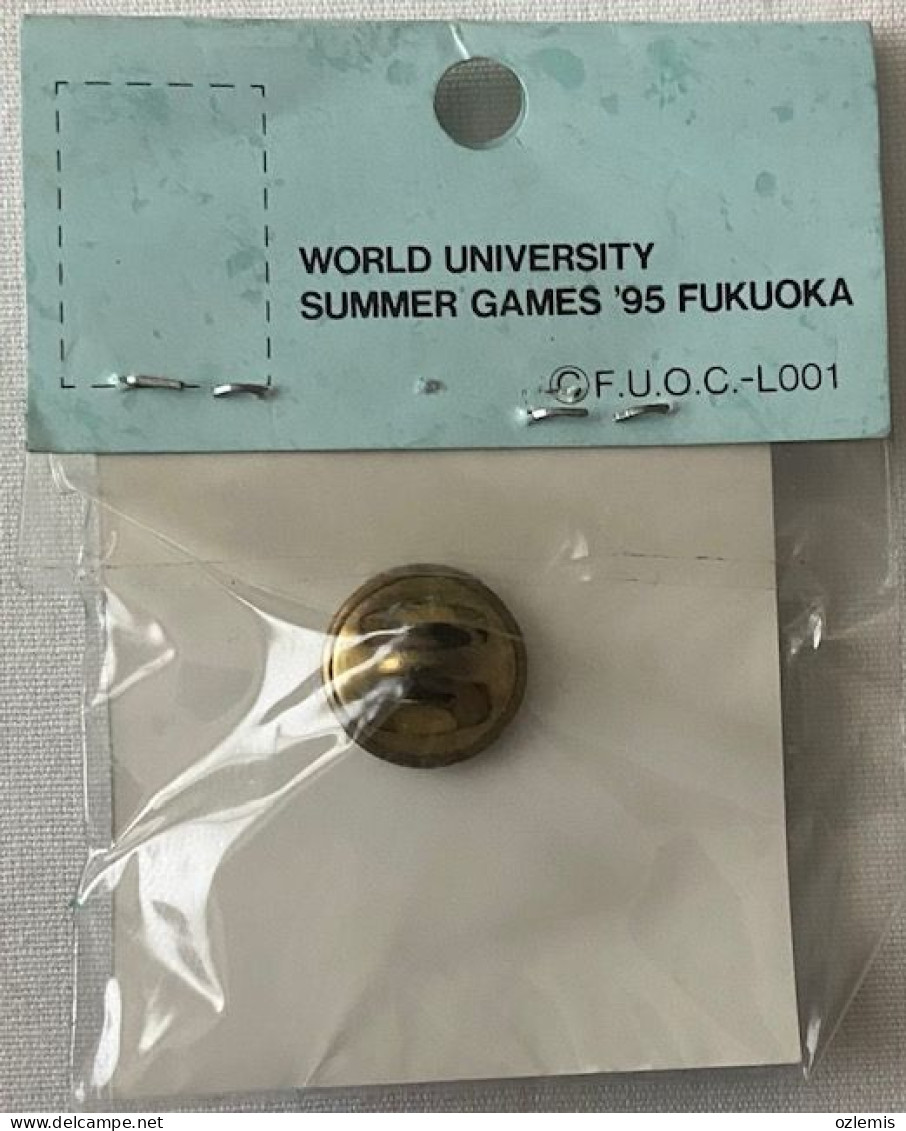 JAPAN ,1995 WORLD UNIVERSIADE SUMMER GAMES FUKUOKA BADGE - Swimming