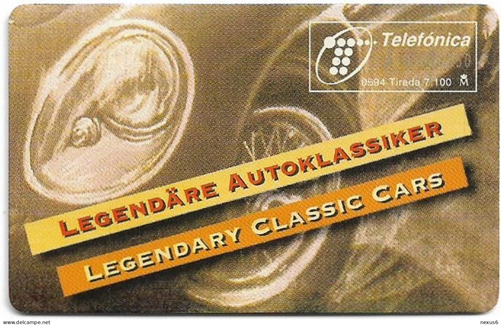 Spain - Telefónica - Cars (Classics) - V.W. Käfer, P-073 - 05.1994, 100PTA, 7.100ex, Mint - Emisiones Privadas