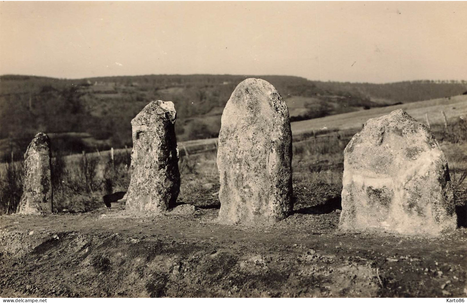 Dolmens & Menhirs * 4 Cartes Photos à Situer ! * Dolmen Menhir Pierre Pierres Monolithe Mégalithe - Dolmen & Menhire