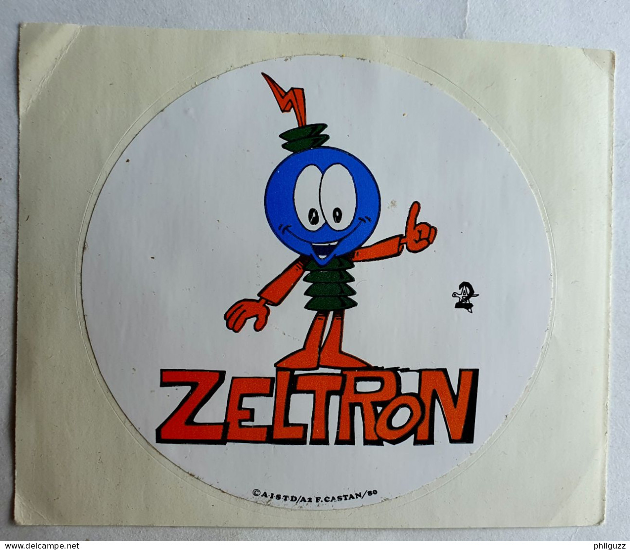 AUTOCOLLANT 1980 Zeltron TV Antenne2 RécréA2 A2 Club DOROTHÉE - Adesivi