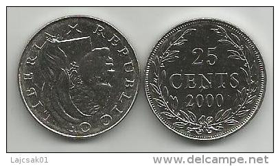 Liberia 25 Cents 2000. UNC - Liberia