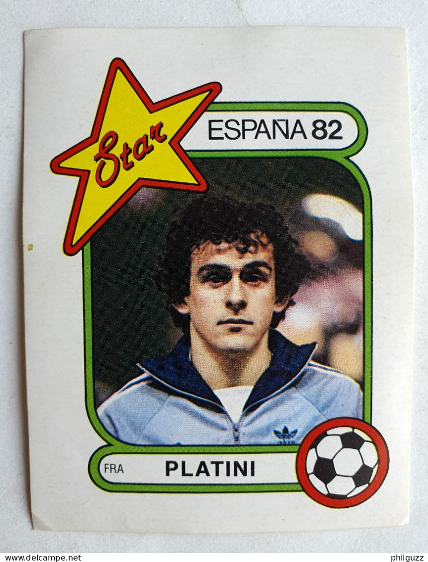 AUTOCOLLANT PANINI STAR ESPANA 82 PLATINI - Autocollants