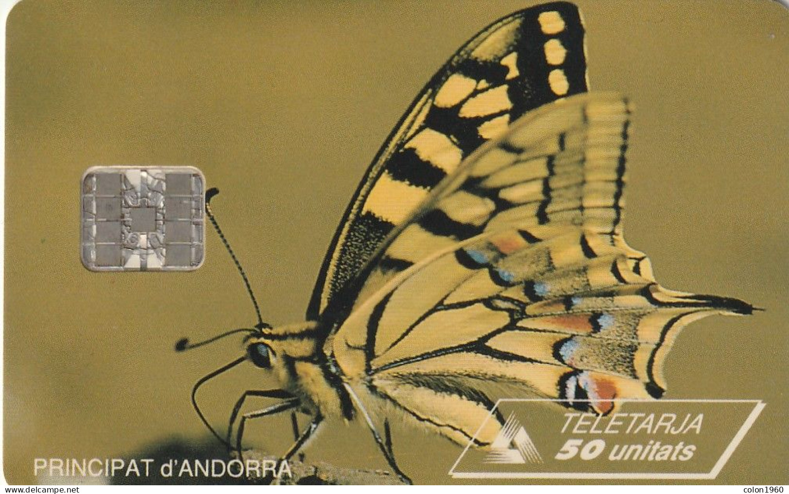 ANDORRA. AD-STA-0026. MARIPOSA - BUTTERFLY. Swallow Tail Butterfly. 1995-06. 20000 Ex. (113) - Andorre