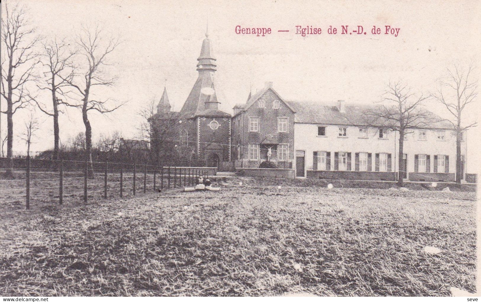 GENAPPE. Eglise Notre-Dame De Foy. Dos Divisé, Non Voyagée. - Genappe