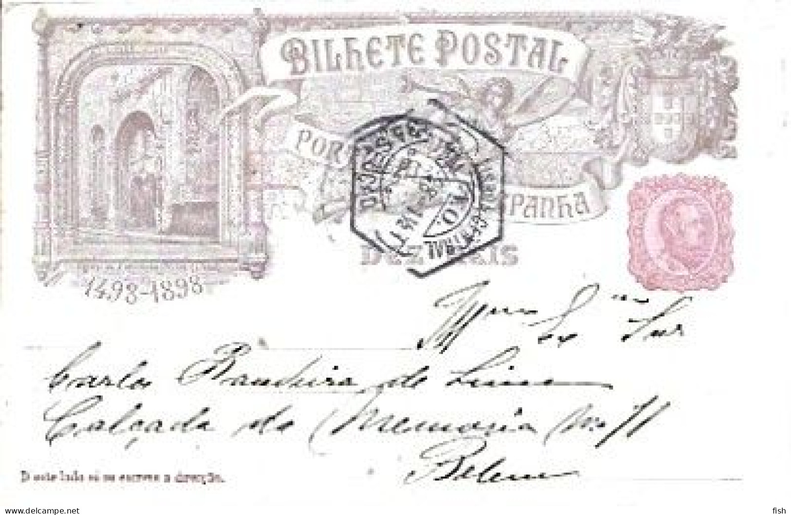 Portugal & Bilhete Postal, Lisboa, Igreja Da Conceição Velha, Lisboa 1898 (79997) - Covers & Documents