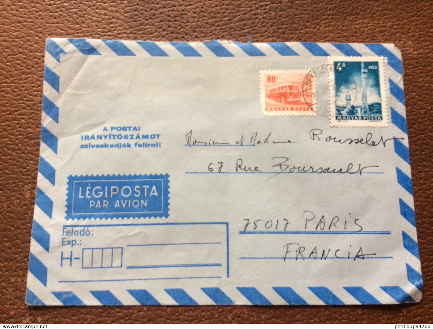 * POSTE AÉRIENNE  Hongrie  5 - Storia Postale