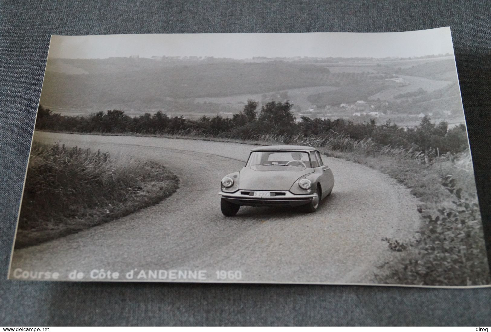 RARE Grande Photo Ancienne, Course De Côte Andenne 1960,originale, 23 Cm. Sur 17 Cm.voiture De Course. - Automobile