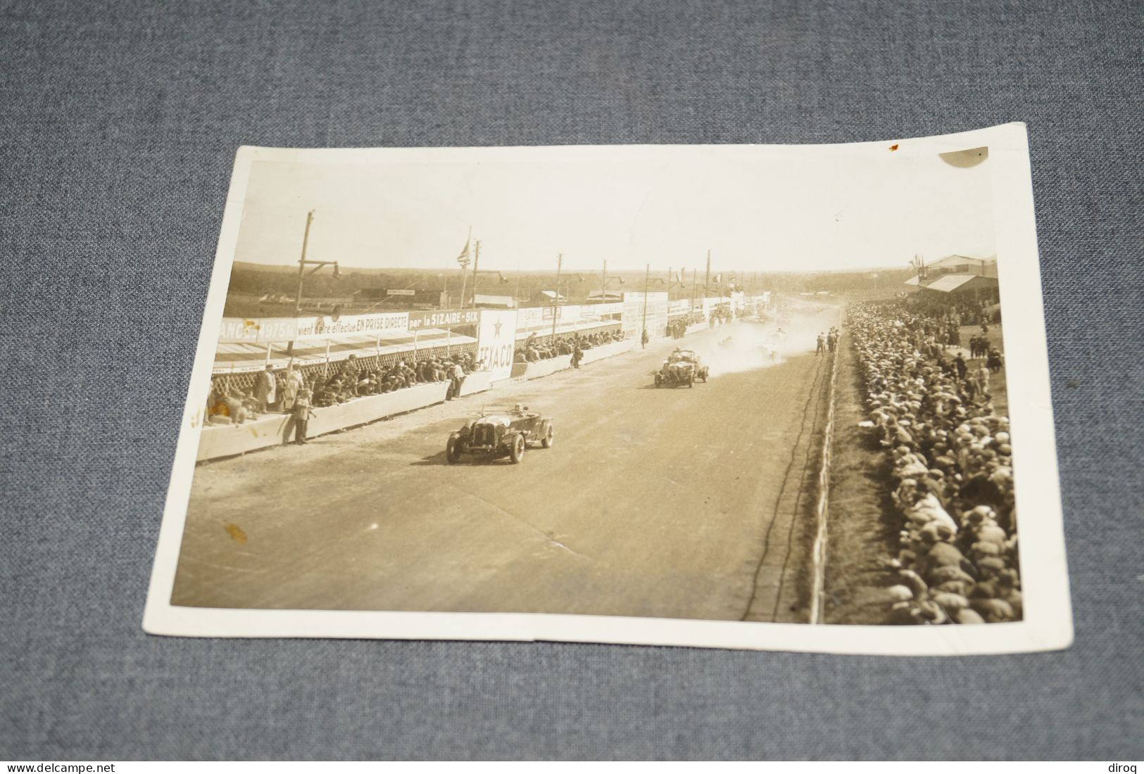 RARE, Photo Ancienne,voiture Sur Circuit,24 H Du Mans ,originale, 18 Cm. Sur 13 Cm.voiture De Course. - Automobiles