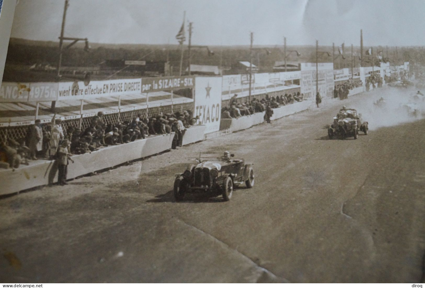 RARE, Photo Ancienne,voiture Sur Circuit,24 H Du Mans ,originale, 18 Cm. Sur 13 Cm.voiture De Course. - Automobile
