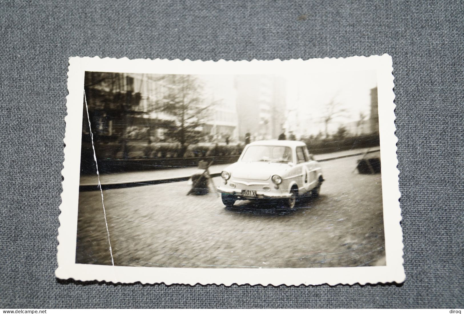 RARE, Photo Ancienne,voiture Ancienne,originale, 10,5 Cm. Sur 7,5 Cm.voiture De Course. - Auto's