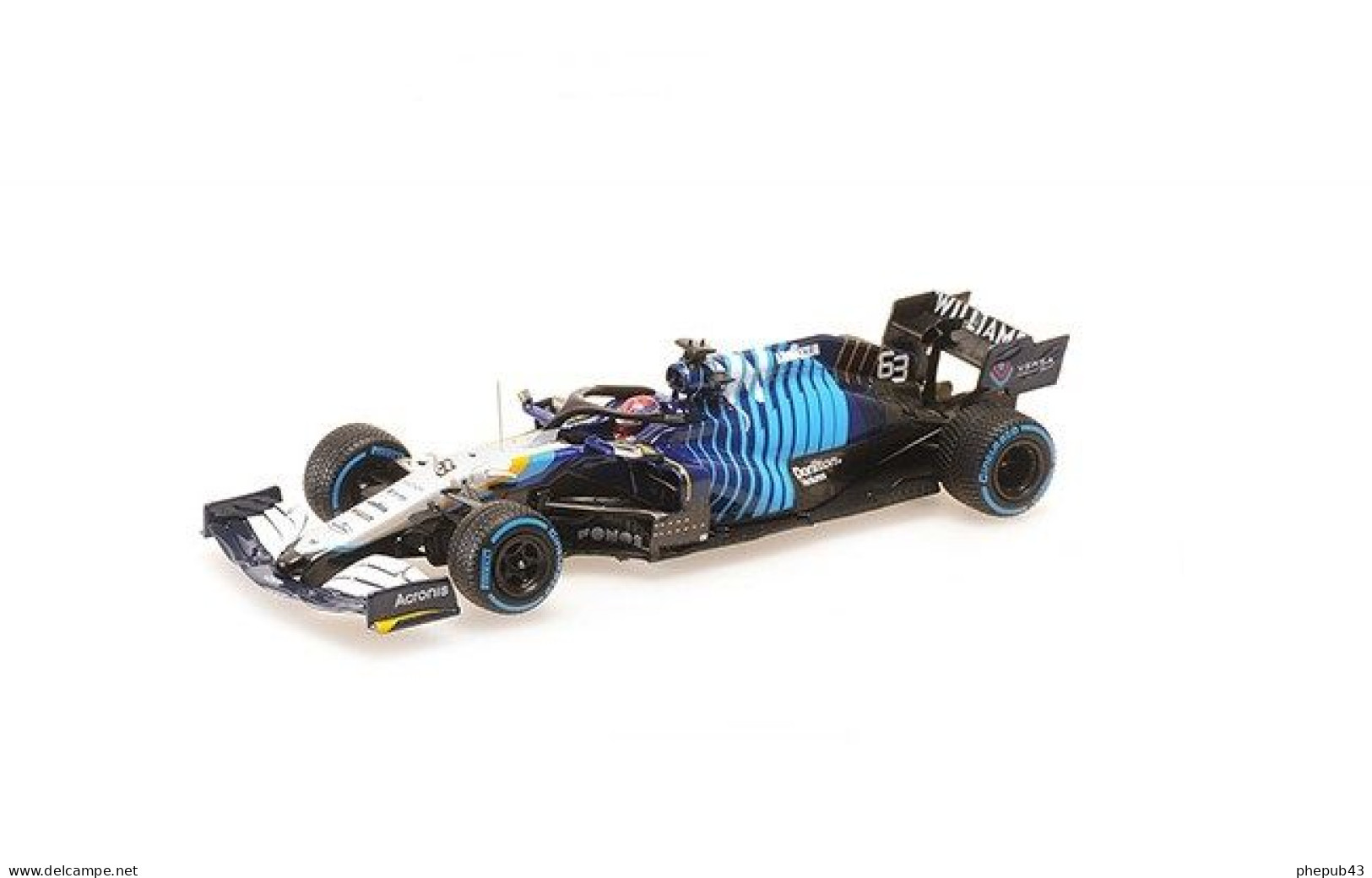 Williams Mercedes FW43B – George Russel - 2nd Belgian GP FI 2021 #63 - Minichamps - Minichamps