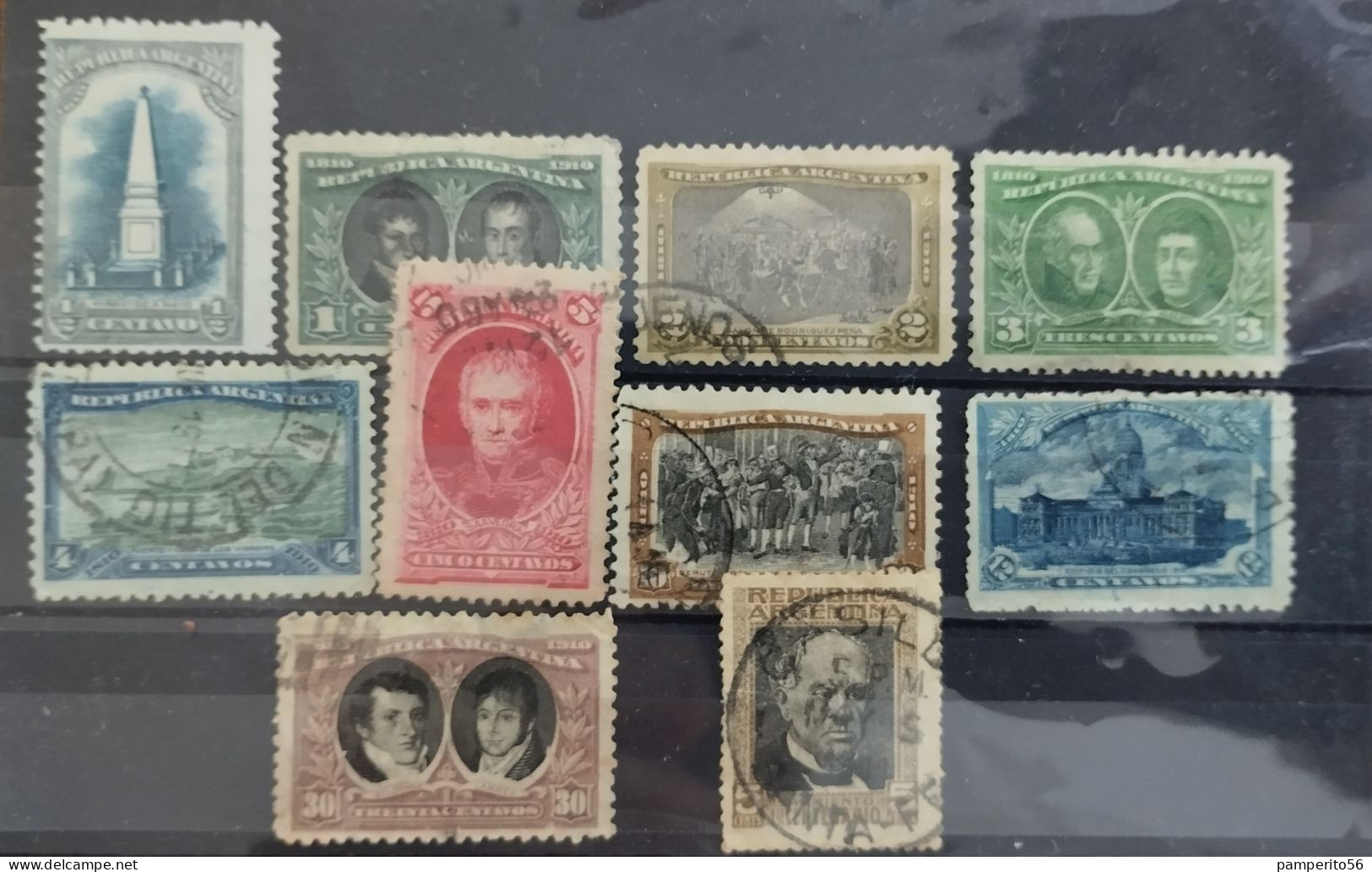 ARGENTINA - Lote 2309 - Sellos Serie Conmemoración Del Primer Centenario De La Revolución De Mayo De 1810 - Año 1910-11 - Oblitérés