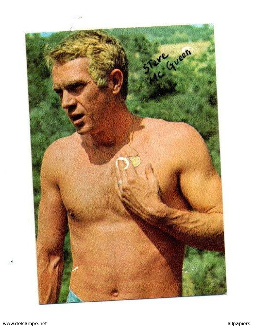 Image De Steve Mc Queen Avec Le Calendrier De 1970 - Format : 9.5x6.5 Cm - Tamaño Grande : 1961-70