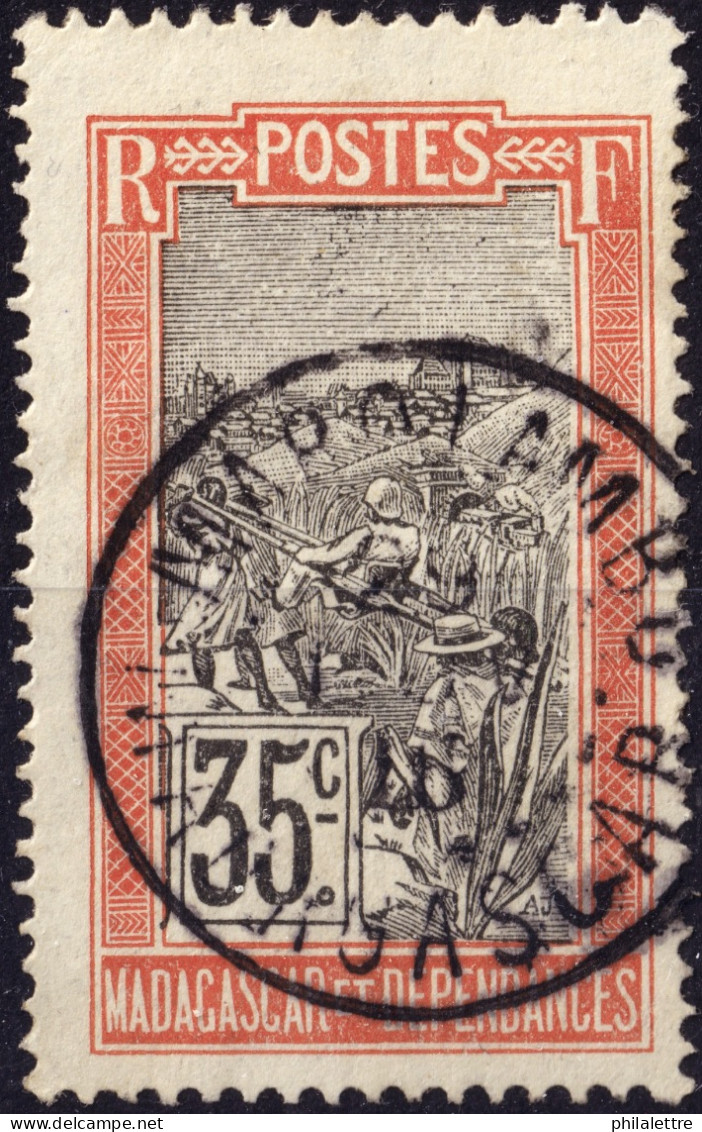 MADAGASCAR - 1918 - TàD "MAROLAMBO / MADAGASCAR" Sur Yv.103 35c Rouge & Noir -TB - Usados