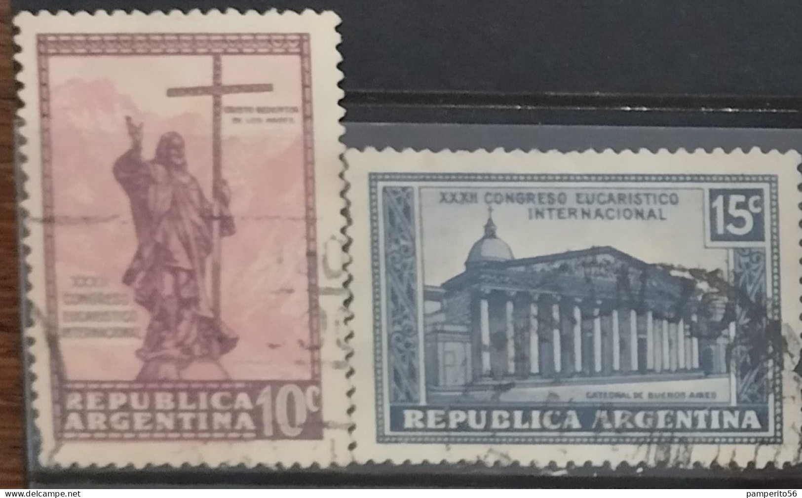 ARGENTINA - Lote 2315 . Serie Primer Congreso Eucaristico Nacional - Serie Completa - Religión - Usati