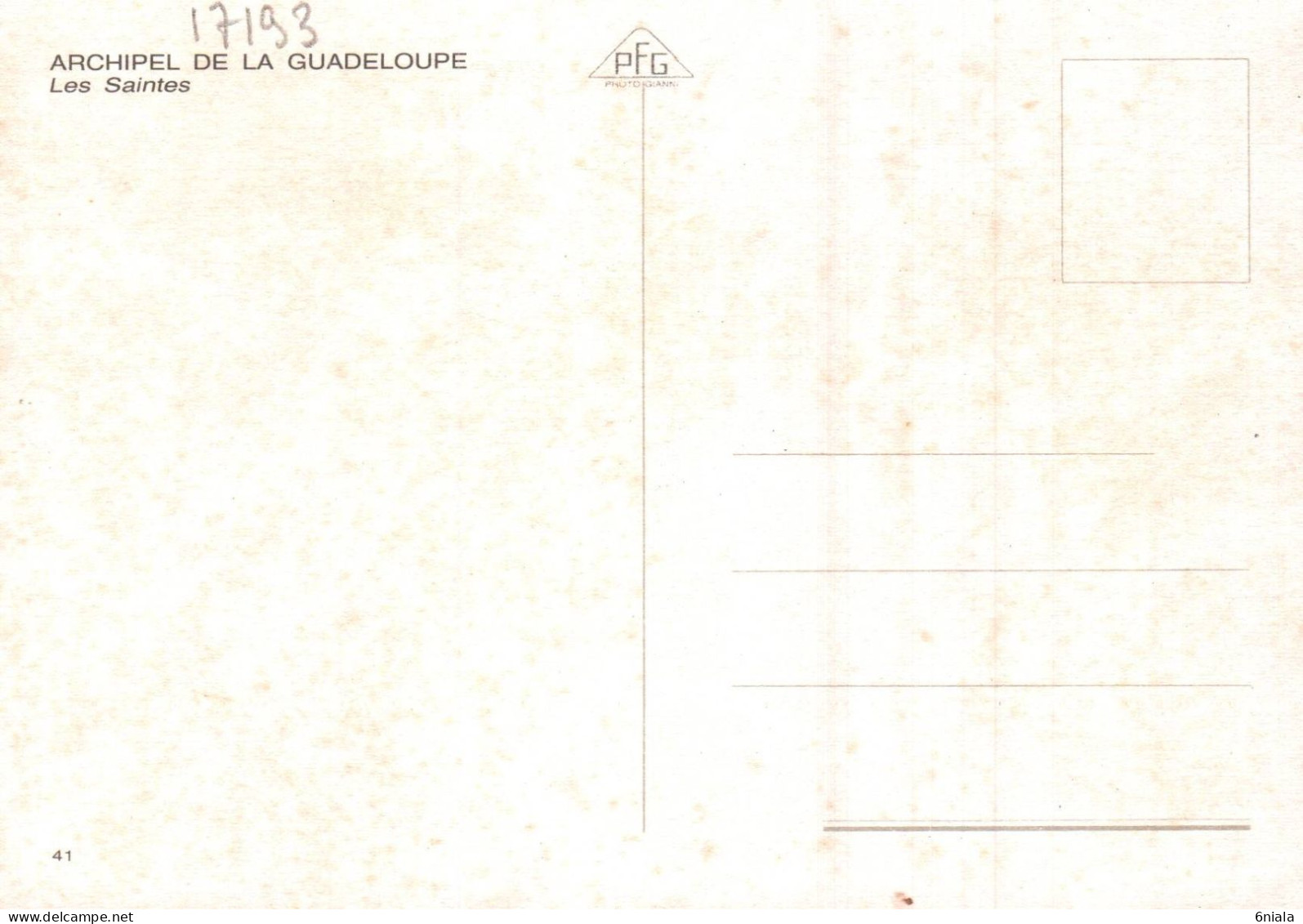 17193  ARCHIPEL DE LA GUADELOUPE  LES SAINTES    Guadeloupe  (2 Scans) - Autres & Non Classés