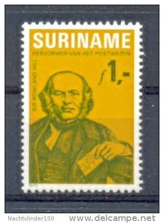 Mwb0185 POST HERVORMER VAN HET POSTWEZEN SIR ROWLAND HILL SURINAME 1979 PF/MNH  VANAF1EURO - Rowland Hill