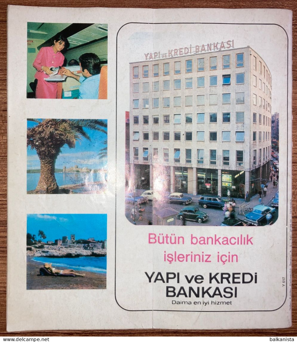 Turkish Airlines 1971 Timetable 1971 THY