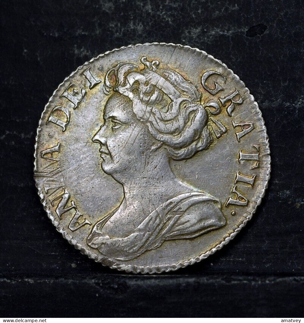 1711 Great Britain - Queen Anne, 6 Pence, High Grade, Post Union Reverse,  Free Shipping - Altri & Non Classificati