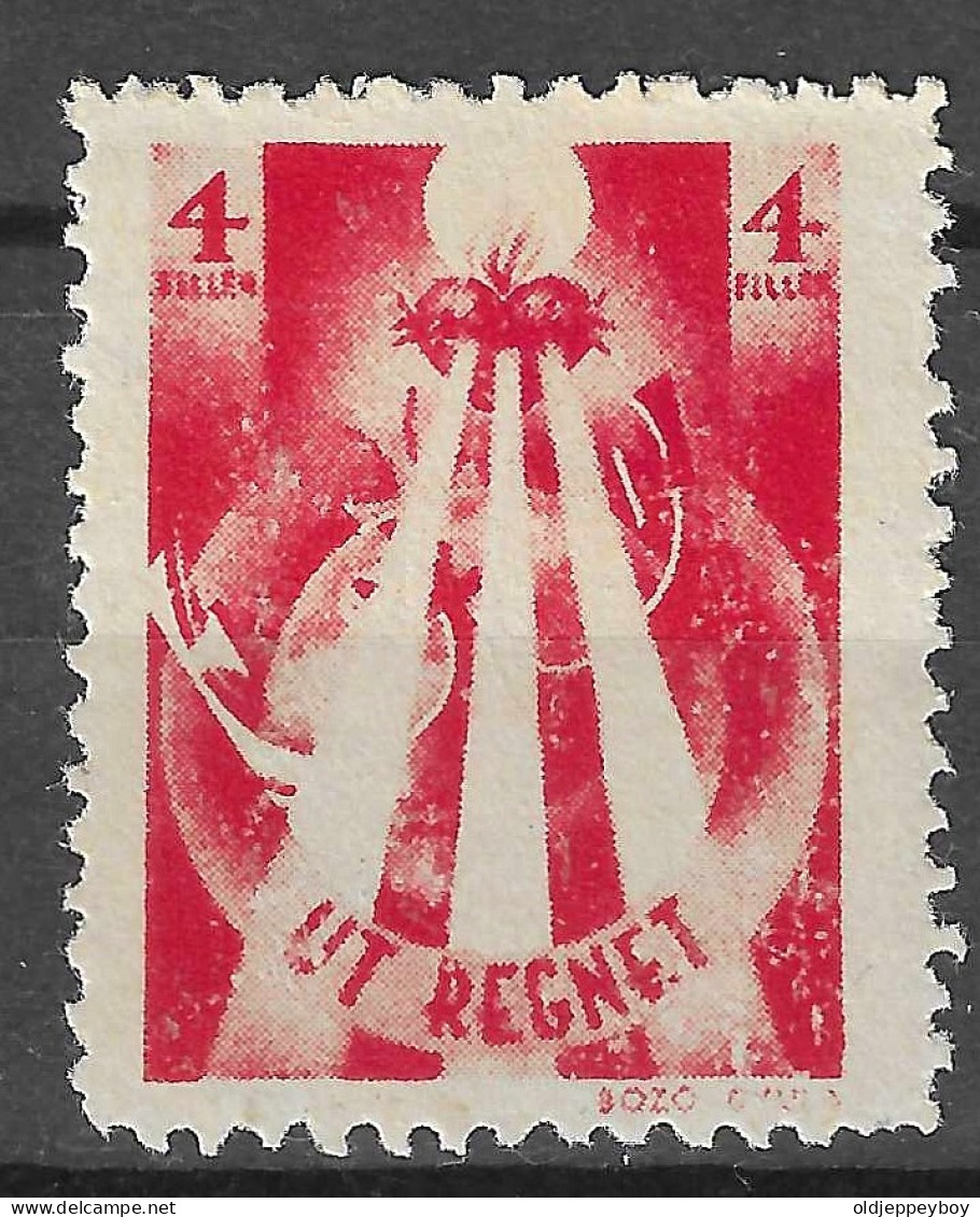 Hungary 1938 - Charity Stamp VIGNETTE (cinderella) - UT REGNET - Christendom