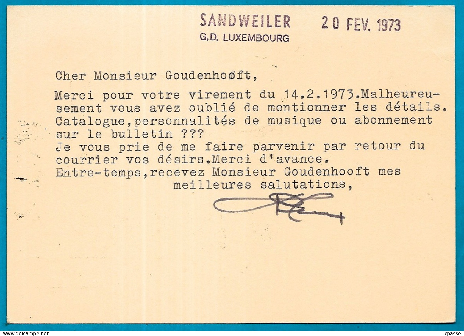 CPM Luxembourg EXPHIMO 1970 (circulé 1973) Exposition Thématique Officielle De La F.S.P.L. Anniversaire MONDORF 1910 - In Gedenken An