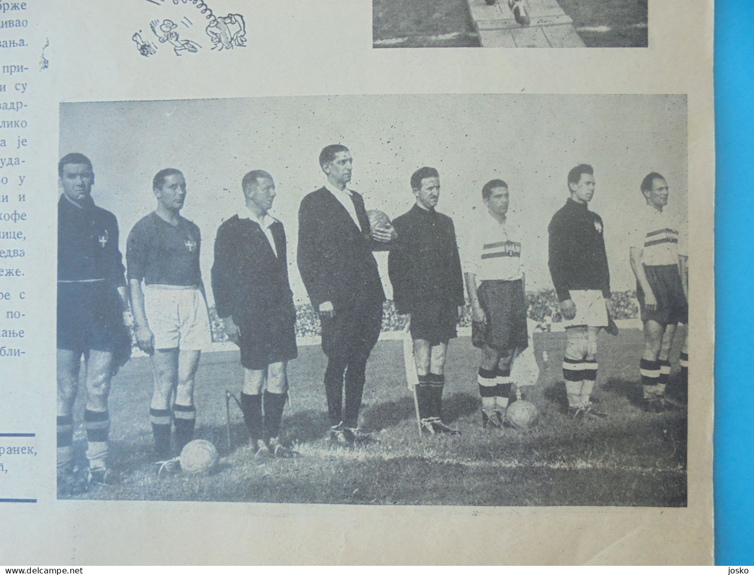 YUGOSLAVIAvs ITALY - 1939 Inter. football match * Large reportage in Yugoslav magazine * Giuseppe Meazza calcio Italia