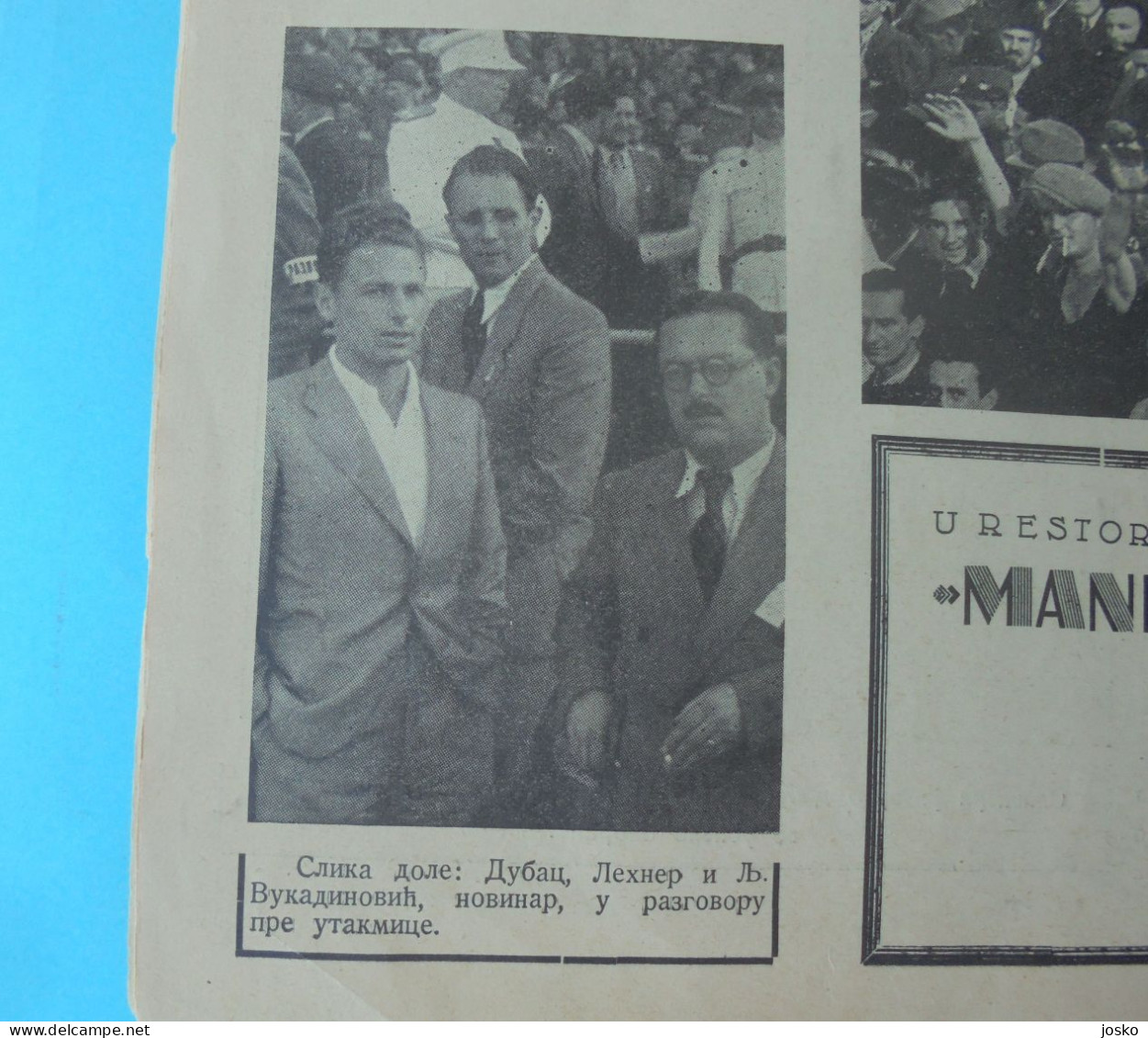 YUGOSLAVIAvs ITALY - 1939 Inter. football match * Large reportage in Yugoslav magazine * Giuseppe Meazza calcio Italia