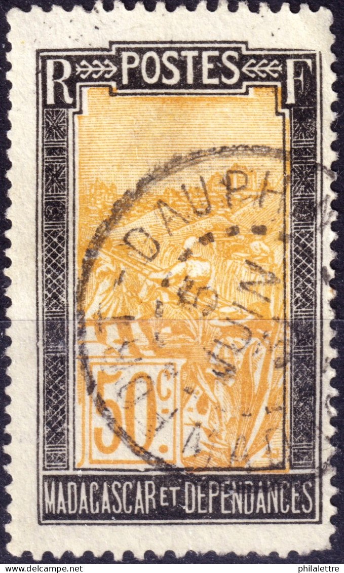 MADAGASCAR - 1931 - TàD "FORT-DAUPHIN / MADAGASCAR" Sur Yv.139 50c Noir & Ocre - B/TB - Used Stamps