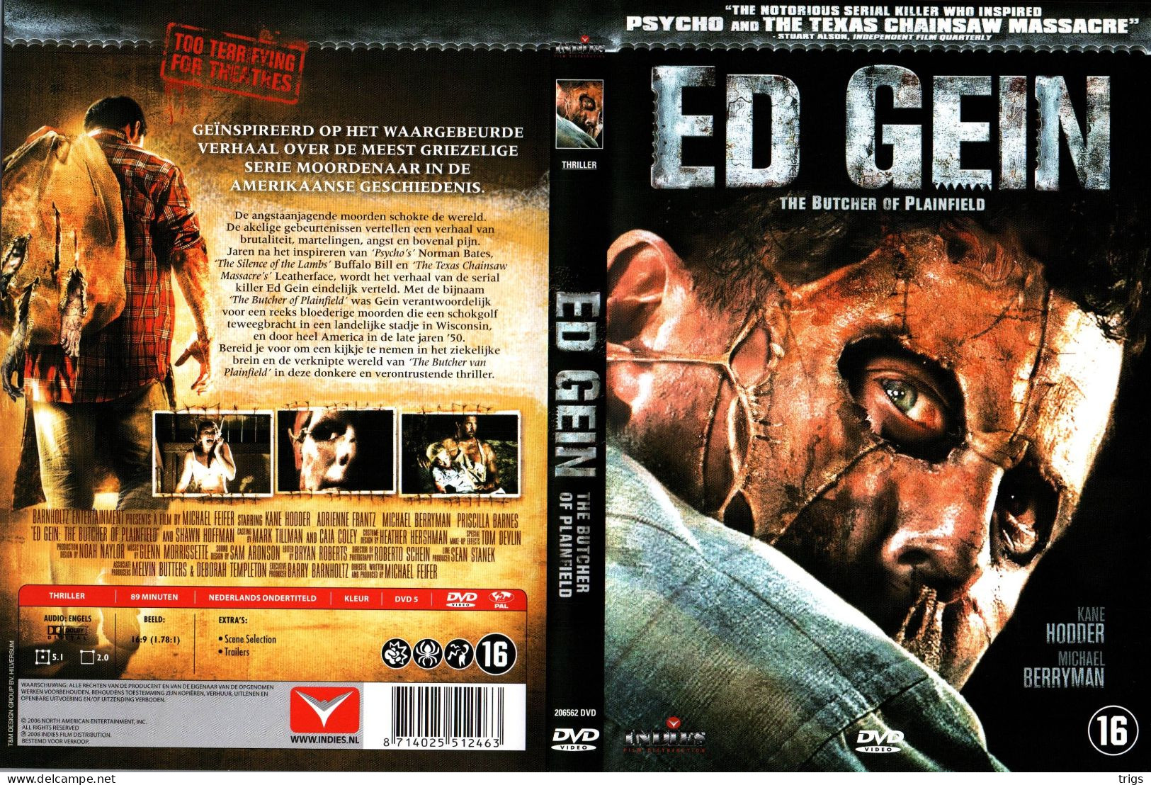 DVD - Ed Gein: The Butcher Of Plainfield - Horreur