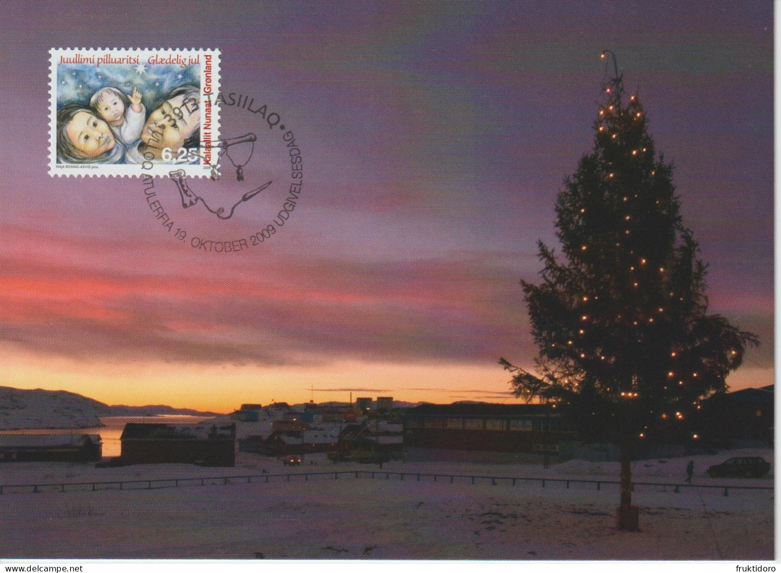 Greenland Maximum Card Mi 547-548 Christmas - The Holy Family - Christ Baby 2009 - Cartes-Maximum (CM)