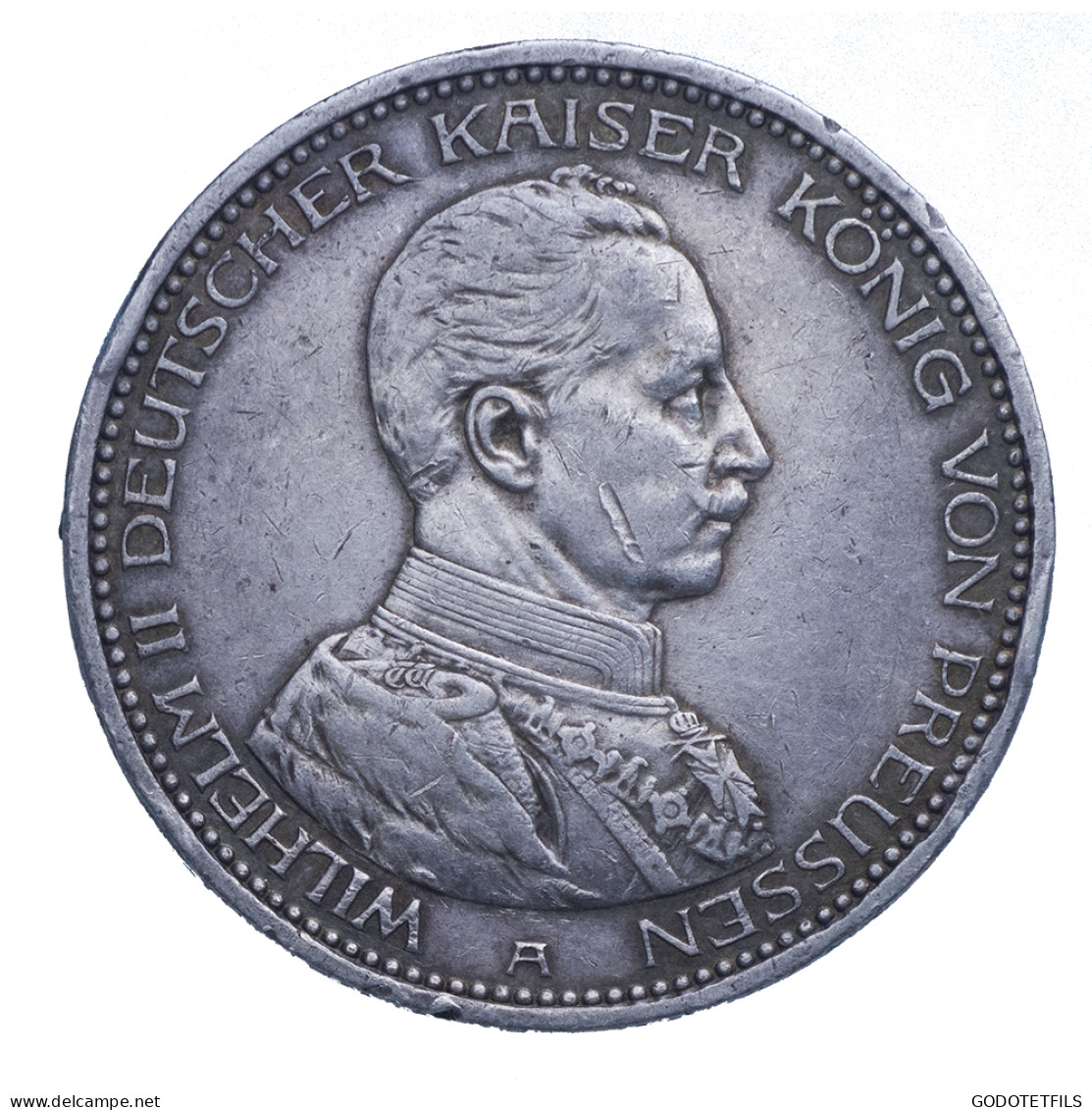 Allemagne-Royaume De Prusse Wilhelm 5 Mark 1913 Berlin - 2, 3 & 5 Mark Silber