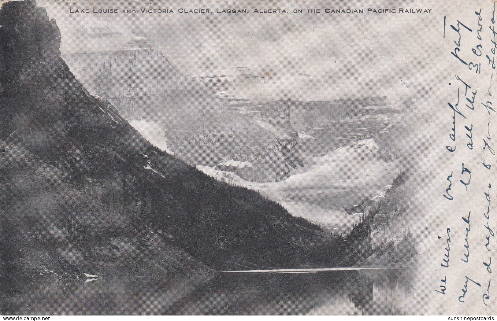 Canada Alberta Lake Louise And Victoria Glacier On The Canadian Pacific Railway 1909 - Lac Louise