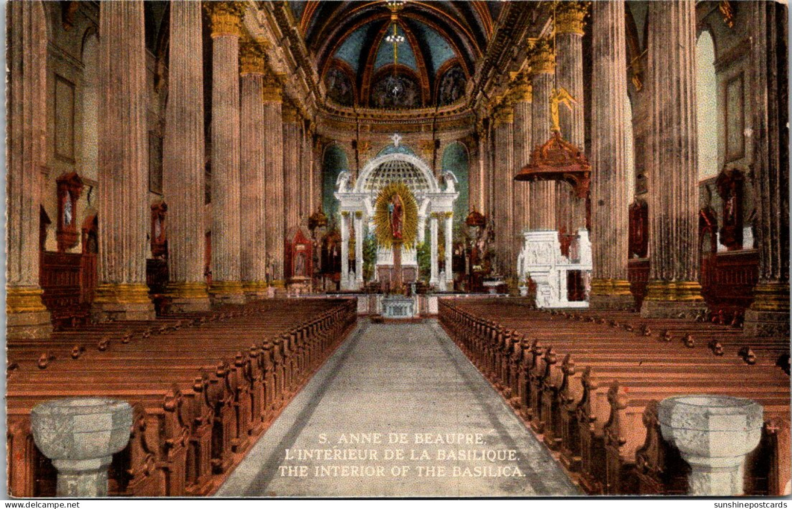 Canada St Anne De Beaupre Interior Of The Basilica - Ste. Anne De Beaupré