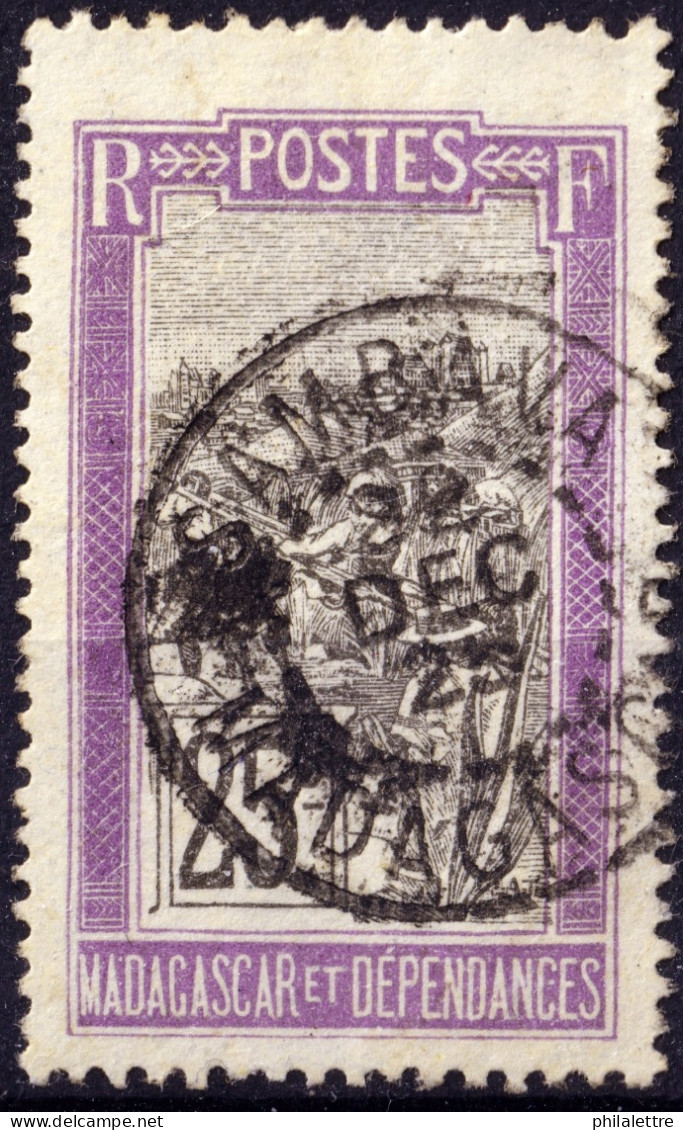 MADAGASCAR - 1925 - TàD "SAMBAVA / MADAGASCAR" Sur Yv.134 25c Violet & Noir - TB - Usati