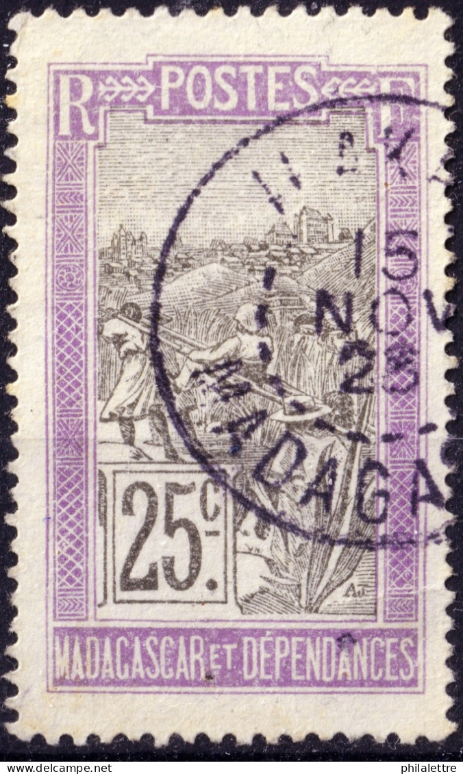 MADAGASCAR - 1928 - TàD "ILAKA / MADAGASCAR" Sur Yv.134 25c Violet Clair & Gris-noir - TB - Used Stamps