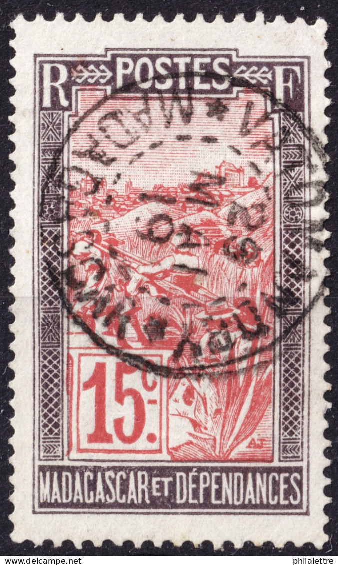 MADAGASCAR - 1919 - TàD "VATOMANDRY * MADAGASCAR * " Sur Yv.99 15c Violet-brun & Rouge - TB - Usados